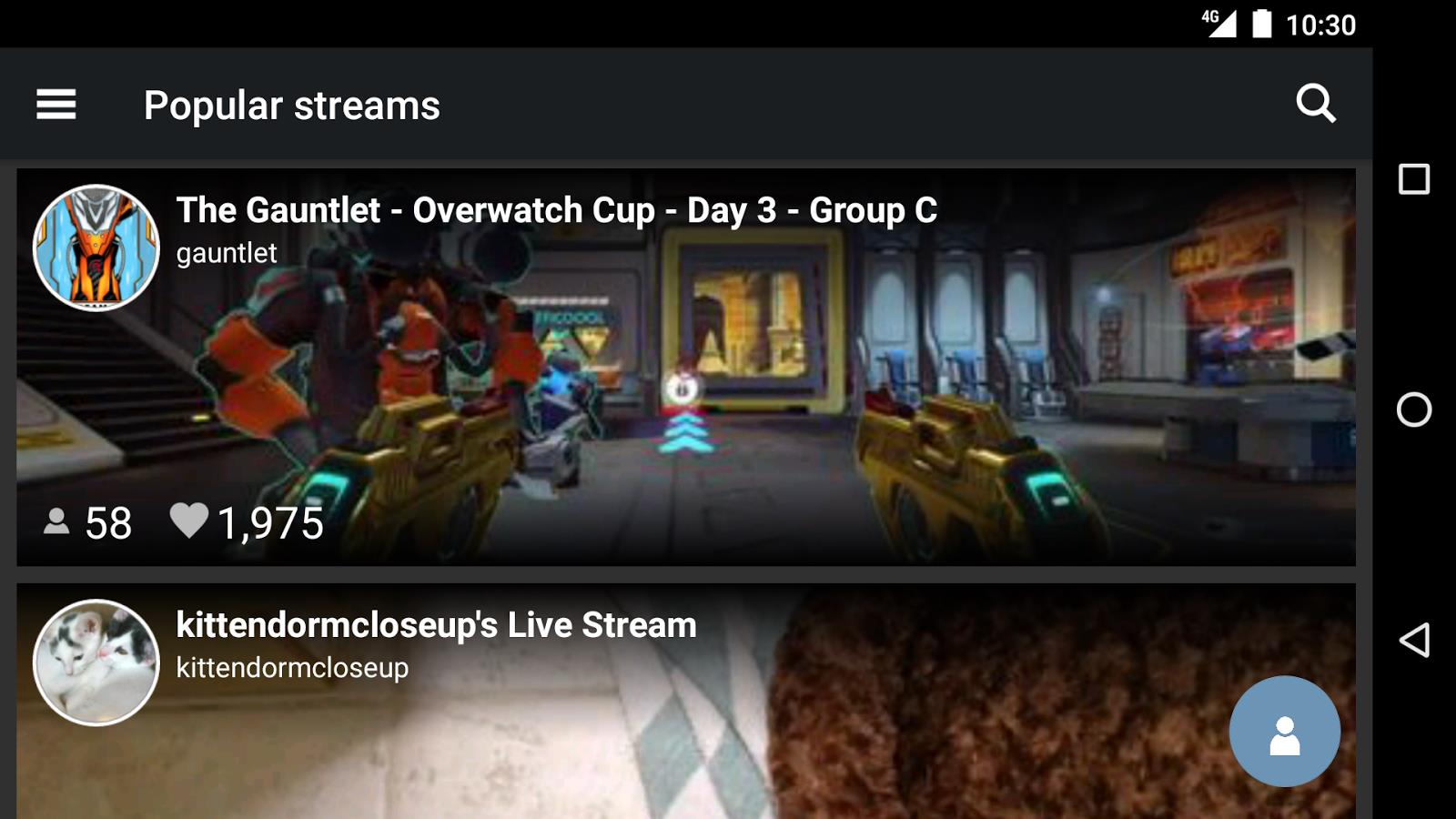 stream.me - Live Streams  Screenshot 1