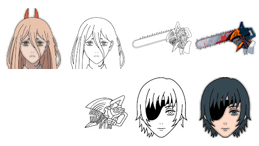 How to draw Chainsaw Man  Screenshot 2