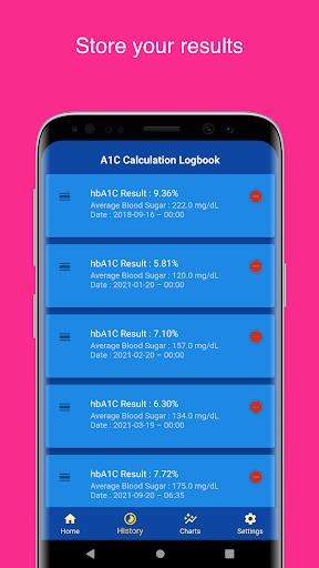 A1C Calculator - Blood Sugar T  Screenshot 2