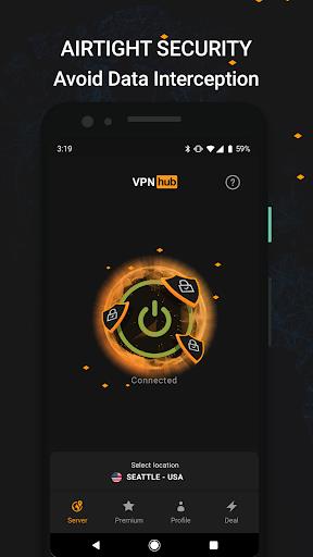 VPNhub - Secure, Private, Fast & Unlimited VPN  Screenshot 1