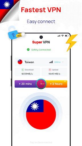 Taiwan VPN: Get Taiwan IP  Screenshot 1