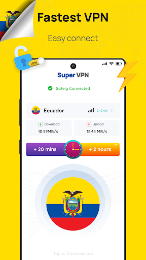 Ecuador VPN: Get Ecuador IP  Screenshot 1