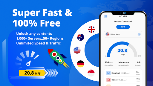 Speed VPN - Proxy & Speed Test  Screenshot 2