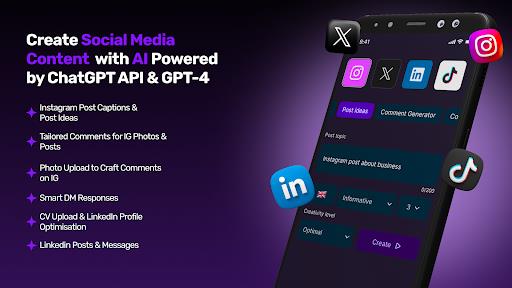 ChatGPR - Social Media AI  Screenshot 1