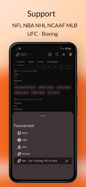 Dofu Live NFL NBA MLB NHL NCAA  Screenshot 3