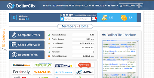 DollarClix  Screenshot 2