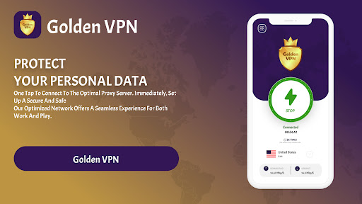 Golden VPN: Hotspot Proxy VPN  Screenshot 1