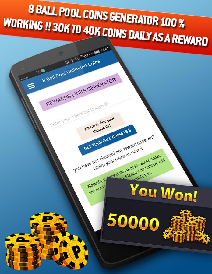 8Ball Pool free coins & cash rewards  Screenshot 2