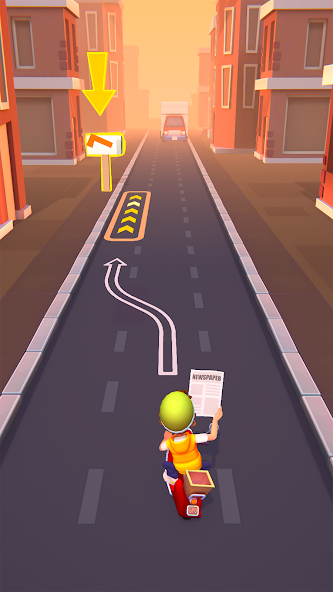 Paper Boy Race: Running game Mod  Screenshot 2