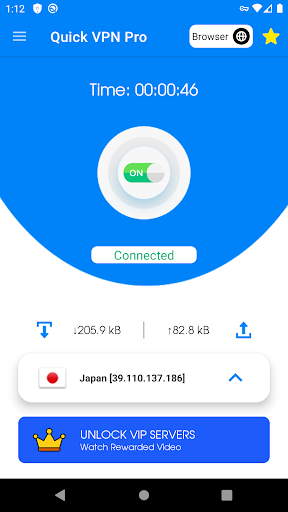 Quick VPN Pro One Touch VPN  Screenshot 1