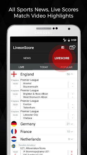 LiveonScore - Live Score, Sport Live News  Screenshot 1