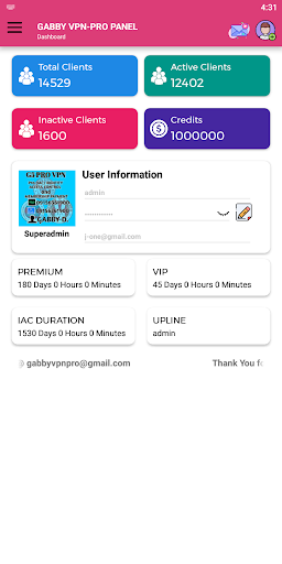 GABBY VPN-PRO PANEL  Screenshot 1