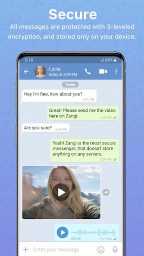 Zangi Video Messenger  Screenshot 1