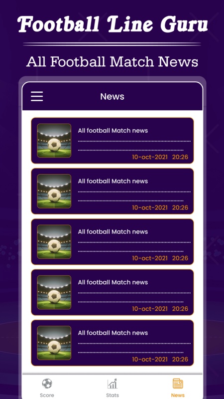 Football Line Guru - Football Live Scores and News  Screenshot 1