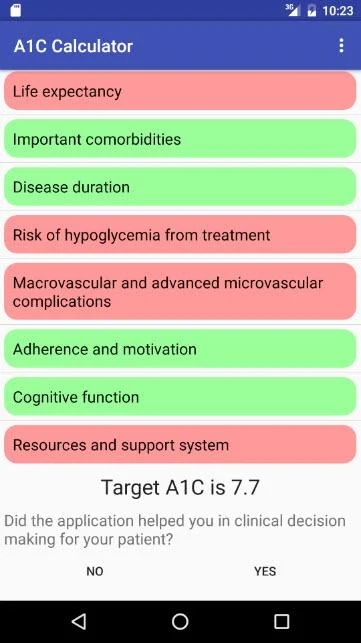 A1c Calculator  Screenshot 2