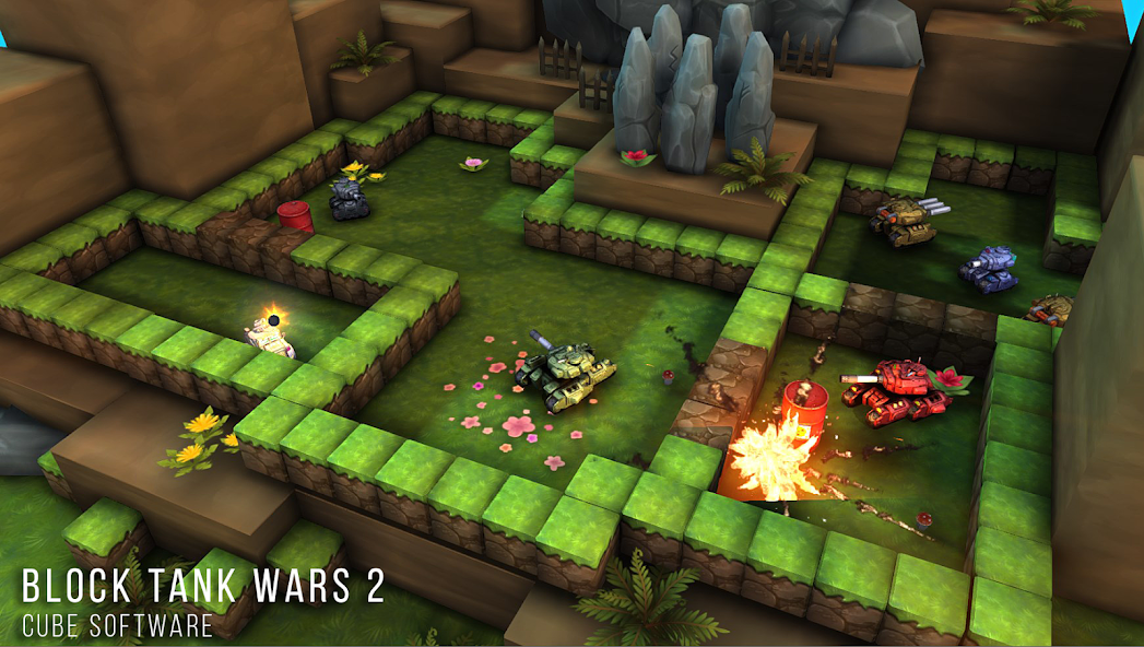 Block Tank Wars 2 Mod  Screenshot 1