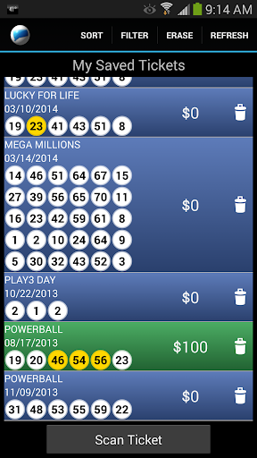 Connecticut Lottery Scanner  Screenshot 1