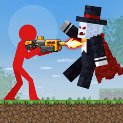 Red Stickman in Craft World Mod APK