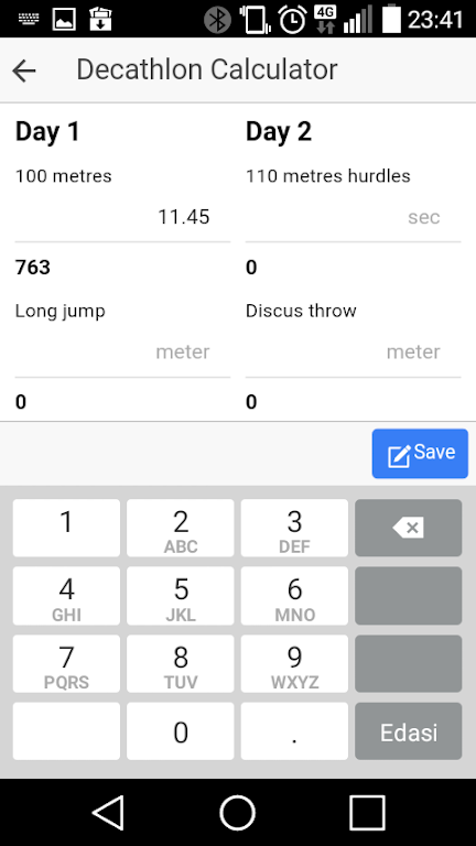 Decathlon Calculator  Screenshot 2