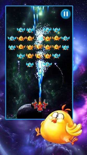 Chicken Shooter: Galaxy Attack Mod  Screenshot 1