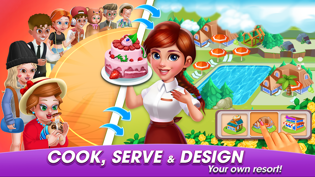 Cooking World : Cooking Games Mod  Screenshot 1