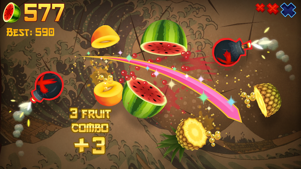 Fruit Ninja Classic+ Mod  Screenshot 1