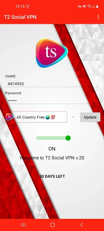 T2 Social VPN  Screenshot 2