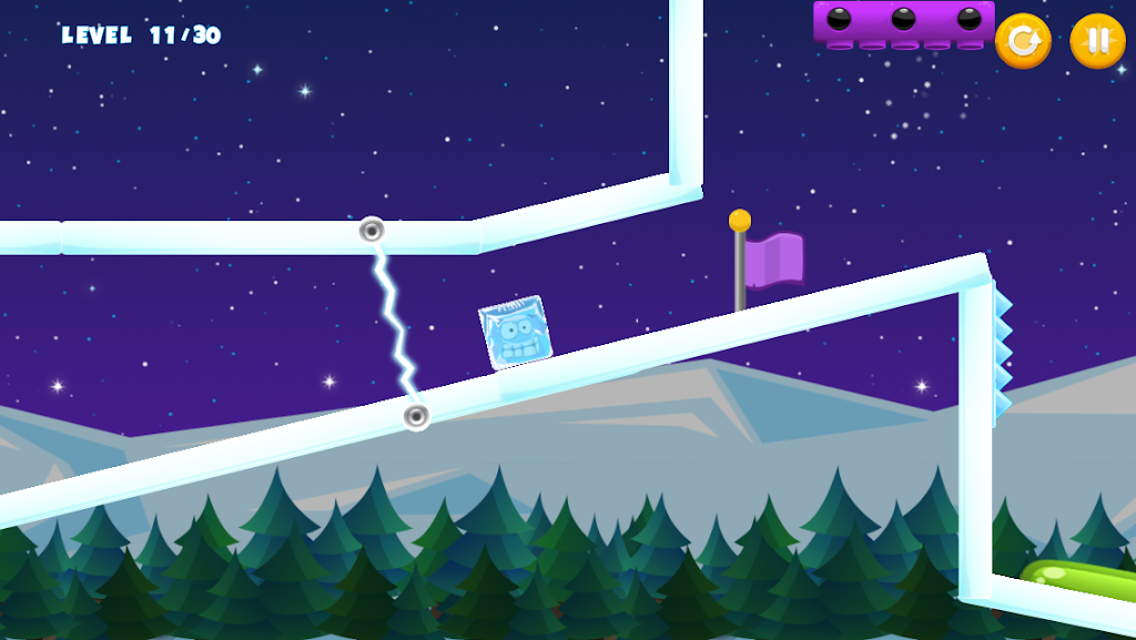 Icy Purple Head - Super Slide Dash  Screenshot 4