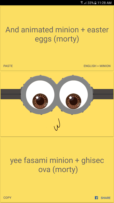 English to minion Translator  Screenshot 3