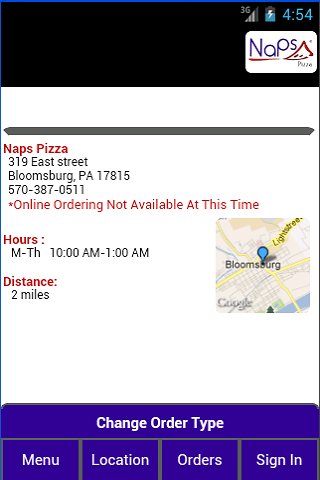 Naps Pizza  Screenshot 2