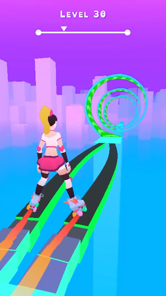 Sky Roller: Rainbow Skating Mod  Screenshot 1