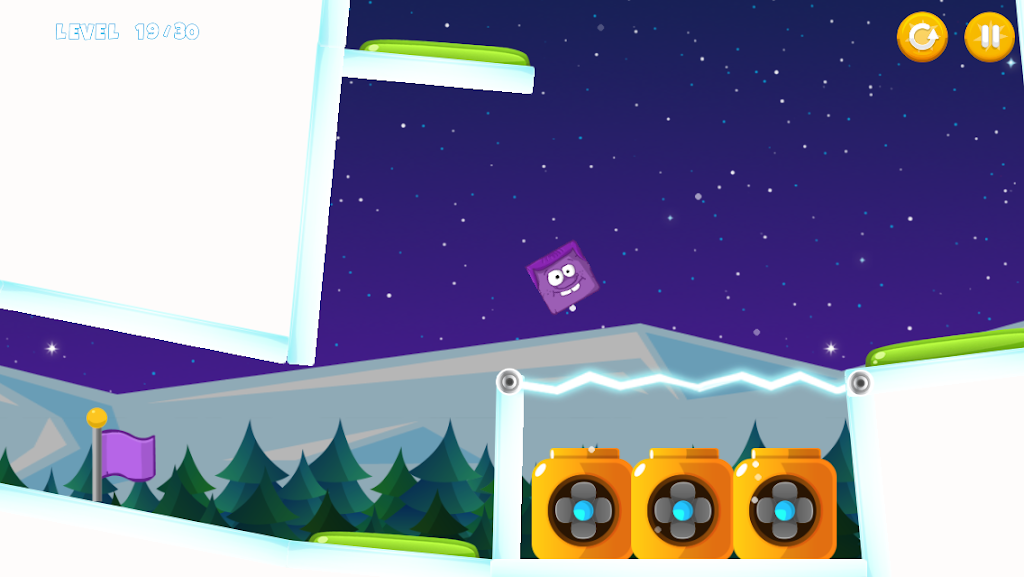 Icy Purple Head - Super Slide Dash  Screenshot 1