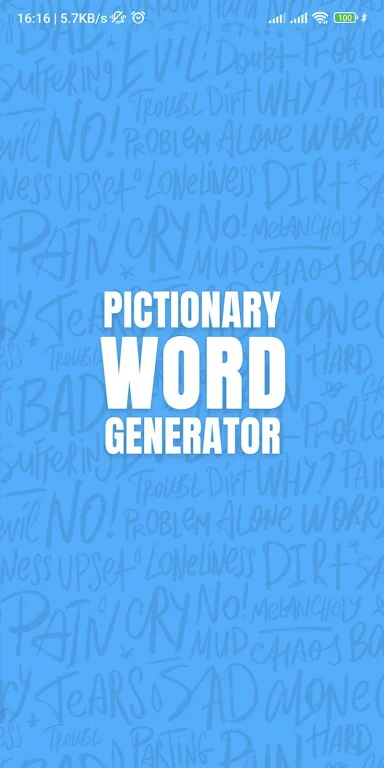 Pictionary Word Generator  Screenshot 1