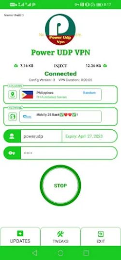 POWER UDP VPN  Screenshot 2