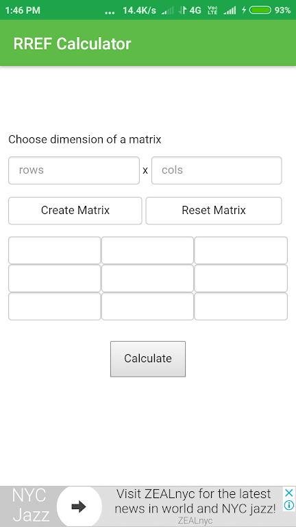 RREF Calculator  Screenshot 2