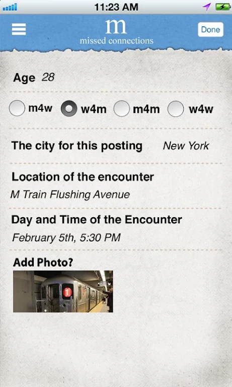 Missed Connections App  Screenshot 4