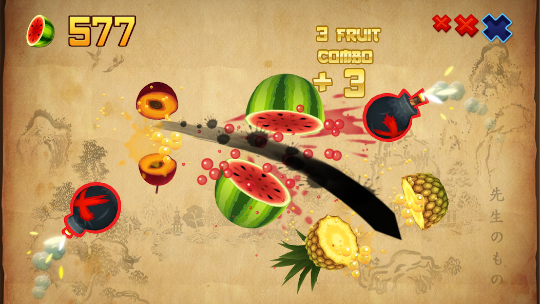 Fruit Ninja Classic Mod  Screenshot 1