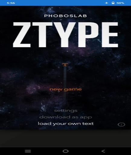 ZTypeTypingGame  Screenshot 1