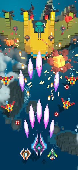 Sky Wings: Pixel Fighter 3D Mod  Screenshot 4