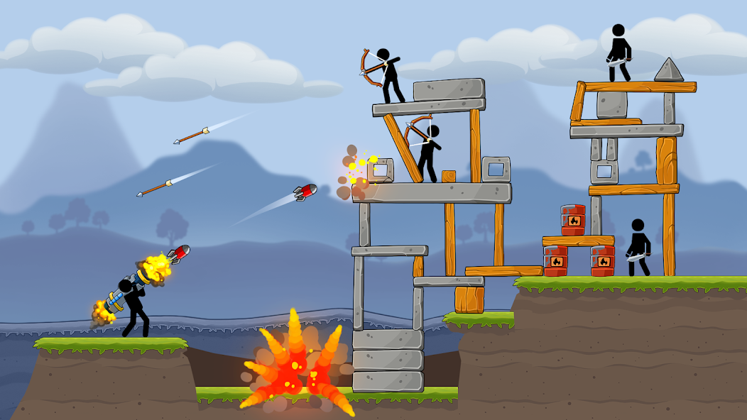 Boom Stick: Bazooka Puzzles Mod  Screenshot 1