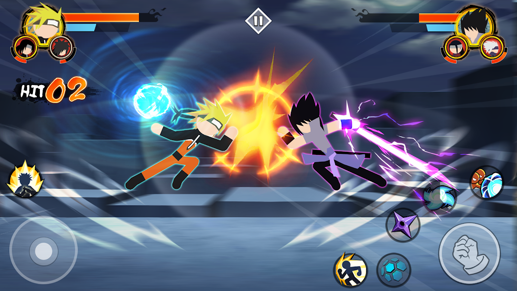 Stick Ninja - 3v3 Battle Mod  Screenshot 1