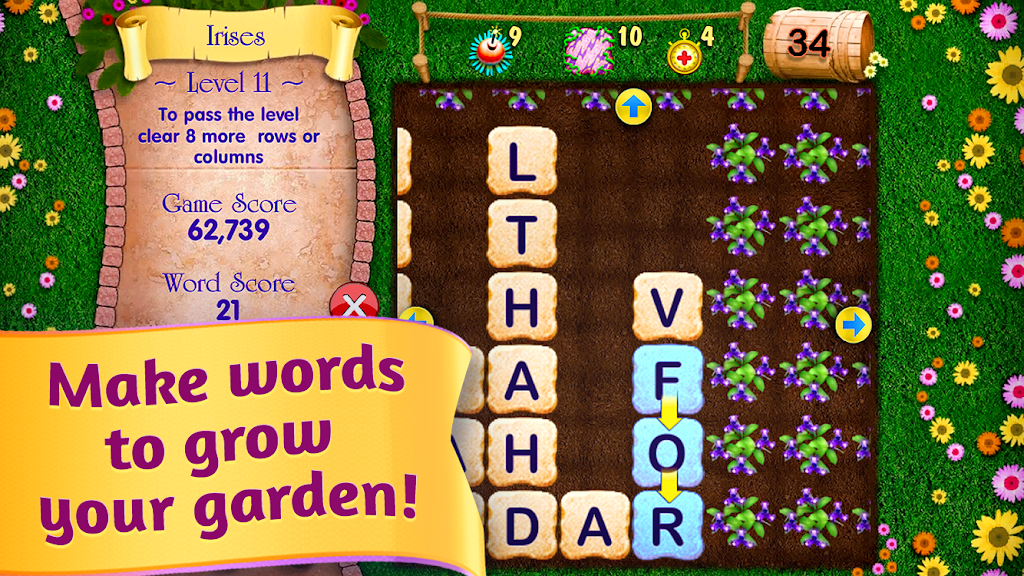 Letter Garden FREE Word Search  Screenshot 1