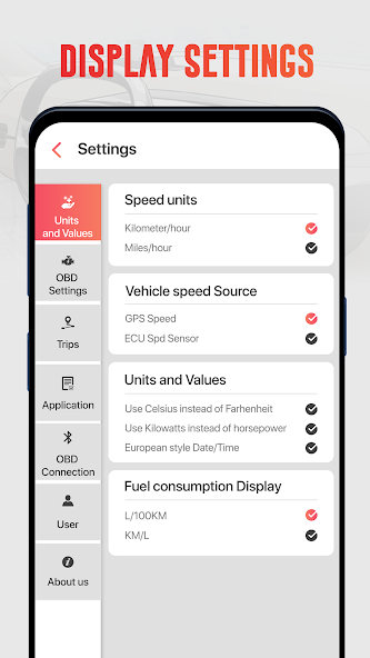 GPS Speedometer OBD2 Dashboard Mod  Screenshot 3