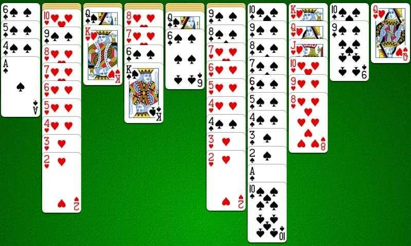 Spider Solitaire - 4 Suit  Screenshot 2