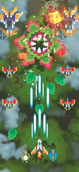 Sky Wings: Pixel Fighter 3D Mod  Screenshot 1