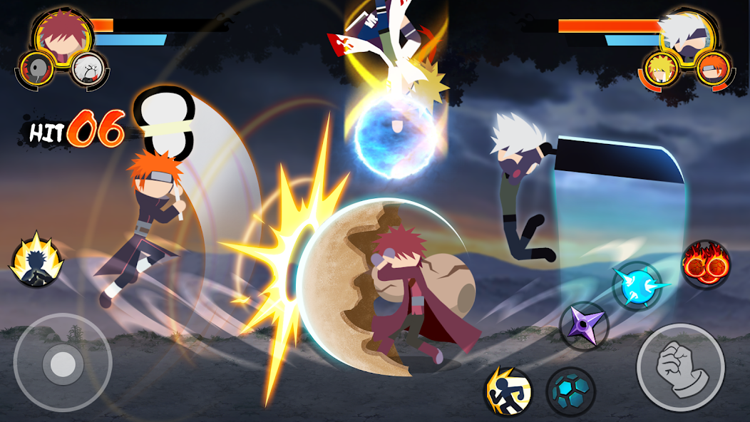 Stick Ninja - 3v3 Battle Mod  Screenshot 4