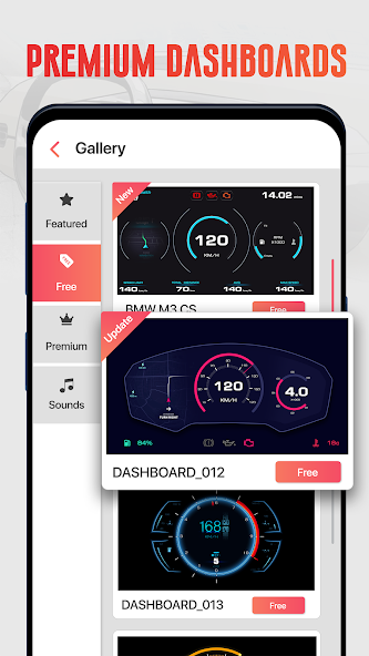 GPS Speedometer OBD2 Dashboard Mod  Screenshot 1