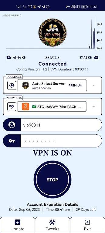 JA VIP VPN  Screenshot 1