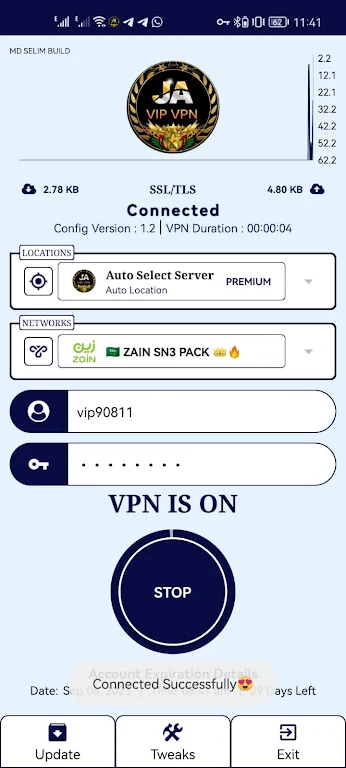 JA VIP VPN  Screenshot 2