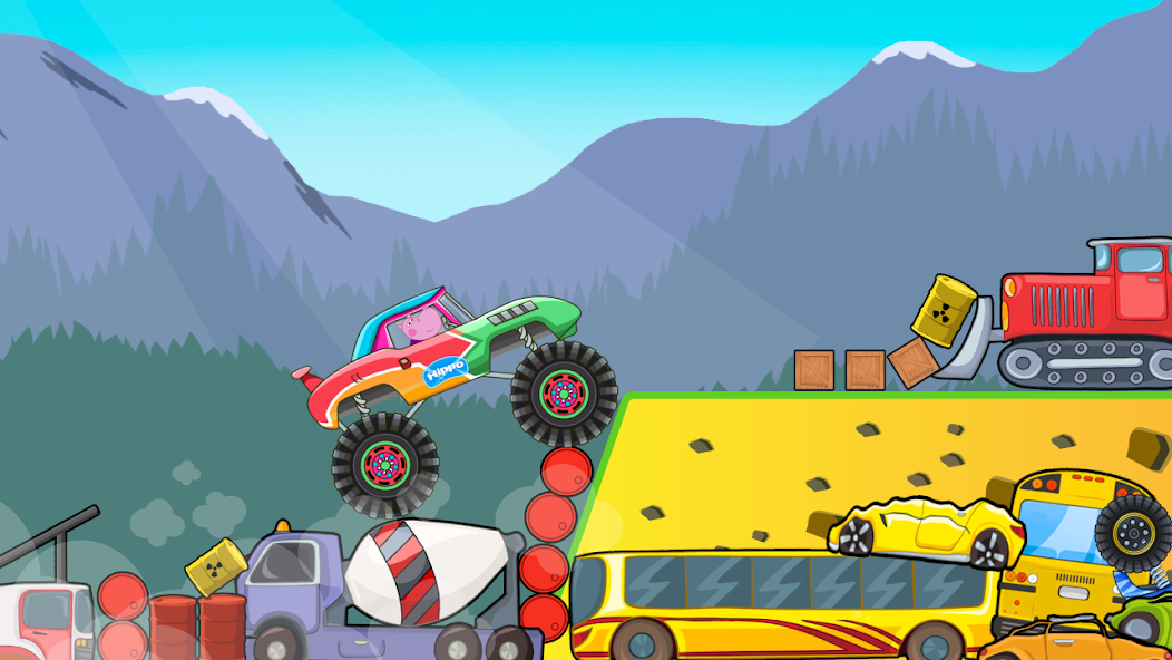 Kids Monster Truck Racing Game Mod  Screenshot 2